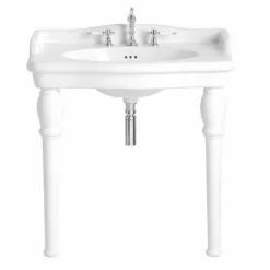 Heritage Bathrooms Heritage - New Victoria 3TH Single Console Basin & Console Legs