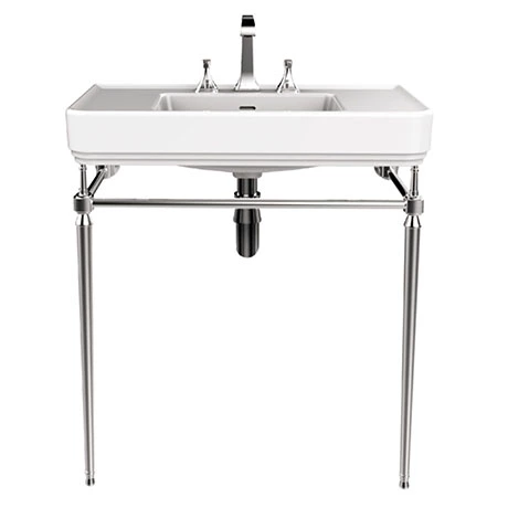 Heritage Bathrooms Heritage Abingdon 800mm Large Wynwood Basin & Washstand - Chrome 1 Heritage Bathrooms Heritage Abingdon 800mm Large Wynwood Basin & Washstand - Chrome