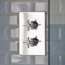 Heritage Bathrooms Heritage - Dawlish Dual Control Recessed Valve - Chrome - SDC04 5 Heritage Bathrooms Heritage - Dawlish Dual Control Recessed Valve - Chrome - SDC04 -Heritage Bathrooms shop SDC04 D2 460