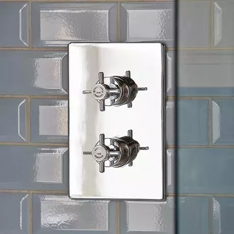 Heritage Bathrooms Heritage - Dawlish Dual Control Recessed Valve - Chrome - SDC04 3 Heritage Bathrooms Heritage - Dawlish Dual Control Recessed Valve - Chrome - SDC04 - Image 3