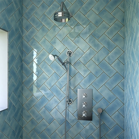 Heritage Bathrooms Heritage - Dawlish Concealed Valve With 6" Fixed Head & Adjustable Riser - Chrome - SDCDUAL03 1 Heritage Bathrooms Heritage - Dawlish Concealed Valve With 6" Fixed Head & Adjustable Riser - Chrome - SDCDUAL03