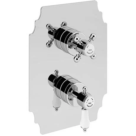 Heritage Bathrooms Heritage Glastonbury Twin Concealed Shower Valve - Chrome - SGC03 1 Heritage Bathrooms Heritage Glastonbury Twin Concealed Shower Valve - Chrome - SGC03