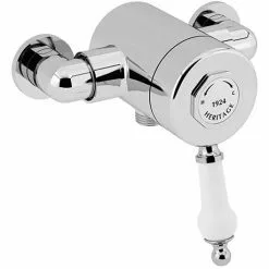 Heritage Bathrooms Heritage Glastonbury Exposed Sequential Shower Valve With Bottom Outlet Connection - Chrome - SGCB03