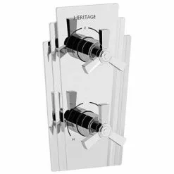 Heritage Bathrooms Heritage Gracechurch Twin Concealed Shower Valve With Two Outlet Diverter - SGRC02