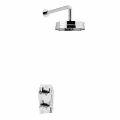 Heritage Bathrooms Heritage Gracechurch Recessed Shower With Deluxe Fixed Head Kit - Chrome - SGRDDUAL02