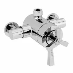 Heritage Bathrooms Heritage Gracechurch Exposed Shower With Deluxe Fixed Riser Kit & Diverter To Handset - Chrome - SGRDDUAL04 -Heritage Bathrooms shop SGRDDUAL04 D3 460