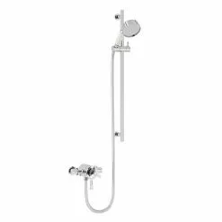 Heritage Bathrooms Heritage Gracechurch Exposed Shower With Deluxe Flexible Riser Kit - Chrome - SGRDDUAL05
