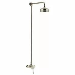 Heritage Bathrooms Heritage Glastonbury Exposed Shower With Premium Fixed Riser Kit - Vintage Gold - SGSIN04
