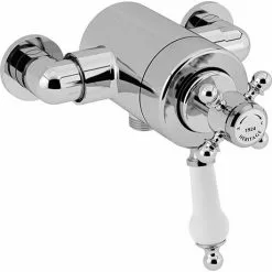 Heritage Bathrooms Heritage Hartlebury Exposed Shower Valve With Bottom Outlet Connection - Chrome - SHDCB02