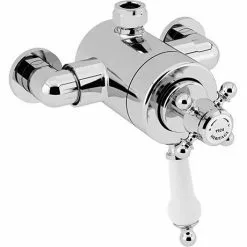 Heritage Bathrooms Heritage Hartlebury Exposed Shower Valve With Top Outlet Connection - Chrome - SHDCT02