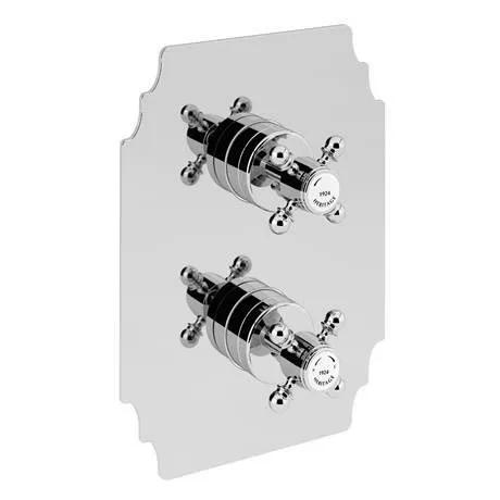 Heritage Bathrooms Heritage Hartlebury Recessed Shower With Premium Fixed Head And Flexible Riser Kit - Chrome - SHDDUAL05 2 Heritage Bathrooms Heritage Hartlebury Recessed Shower With Premium Fixed Head And Flexible Riser Kit - Chrome - SHDDUAL05 - Image 2