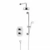 Heritage Bathrooms Heritage Hartlebury Recessed Shower With Premium Fixed Head And Flexible Riser Kit - Chrome - SHDDUAL05