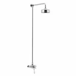Heritage Bathrooms Heritage Hartlebury Exposed Shower With Premium Fixed Riser Kit - Chrome - SHDDUAL07
