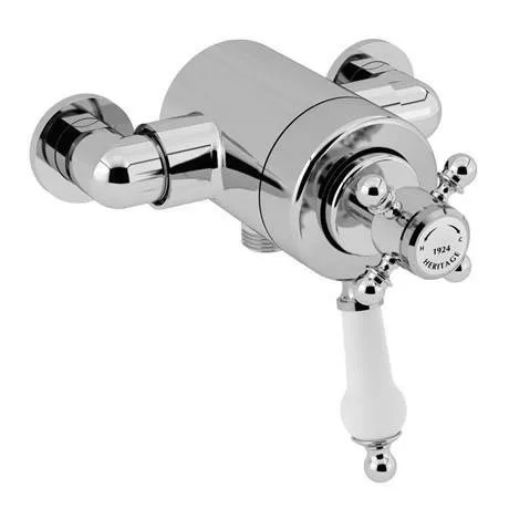 Heritage Bathrooms Heritage Hartlebury Exposed Shower With Premium Flexible Riser Kit - Chrome - SHDDUAL09 2 Heritage Bathrooms Heritage Hartlebury Exposed Shower With Premium Flexible Riser Kit - Chrome - SHDDUAL09 - Image 2