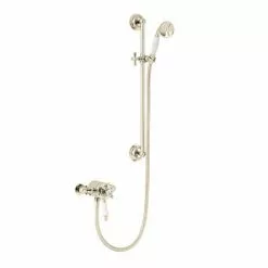 Heritage Bathrooms Heritage Hartlebury Exposed Shower With Premium Flexible Riser Kit - Vintage Gold - SHDDUAL10