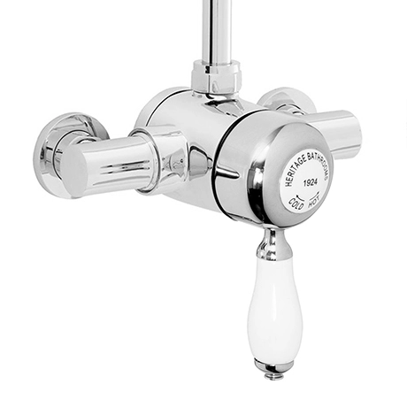 Heritage Bathrooms Heritage - Ryde Single Control Exposed Mini Valve With Top Outlet - Chrome 1 Heritage Bathrooms Heritage - Ryde Single Control Exposed Mini Valve With Top Outlet - Chrome