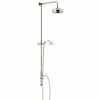 Heritage Bathrooms Heritage Fixed Kit With Diverter, Rose And Handset - Vintage Gold - STA15