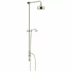 Heritage Bathrooms Heritage Fixed Kit With Diverter, Rose And Handset - Vintage Gold - STA15