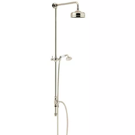 Heritage Bathrooms Heritage Fixed Kit With Diverter, Rose And Handset - Vintage Gold - STA15 1 Heritage Bathrooms Heritage Fixed Kit With Diverter, Rose And Handset - Vintage Gold - STA15
