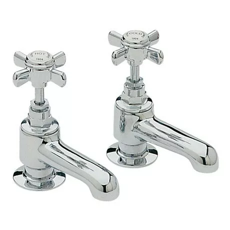 Heritage Bathrooms Heritage - Dawlish Bath Pillar Taps - Chrome - TDCC01 1 Heritage Bathrooms Heritage - Dawlish Bath Pillar Taps - Chrome - TDCC01
