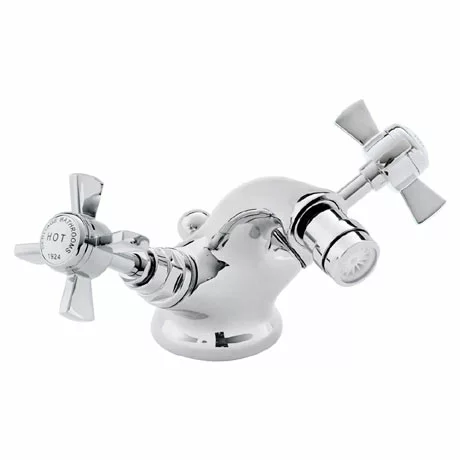 Heritage Bathrooms Heritage - Dawlish Bidet Mixer With Pop-up Waste - Chrome - TDCC05 1 Heritage Bathrooms Heritage - Dawlish Bidet Mixer With Pop-up Waste - Chrome - TDCC05