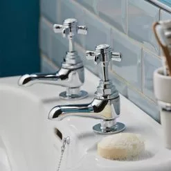 Heritage Bathrooms Heritage - Dawlish Short Nose Basin Pillar Taps - Chrome - TDCCS00 7 Heritage Bathrooms Heritage - Dawlish Short Nose Basin Pillar Taps - Chrome - TDCCS00 -Heritage Bathrooms shop TDCCS00 D3 460