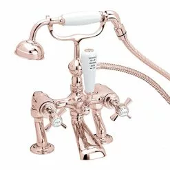 Heritage Bathrooms Heritage Dawlish Bath Shower Mixer Tap - Rose Gold - TDCRG02