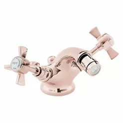 Heritage Bathrooms Heritage Dawlish Bidet Mixer With Pop-up Waste - Rose Gold - TDCRG05