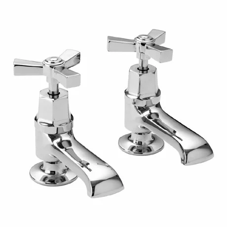 Heritage Bathrooms Heritage - Gracechurch Basin Pillar Taps - TGRDC00 1 Heritage Bathrooms Heritage - Gracechurch Basin Pillar Taps - TGRDC00