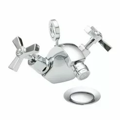 Heritage Bathrooms Heritage - Gracechurch Bidet Mixer With Pop-up Waste - TGRDC05