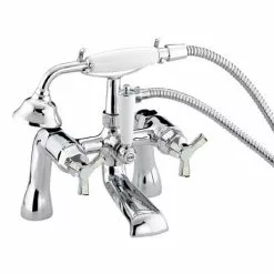 Heritage Bathrooms Heritage Gracechurch Mother Of Pearl Bath Shower Mixer - TGRDMOP02