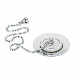 Heritage Bathrooms Heritage - Ornate Basin Waste With Porcelain Plug - Chrome - THC10P