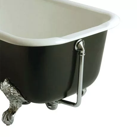 Heritage Bathrooms Heritage - Exposed Bath Waste & Overflow With Porcelain Plug - Chrome - THC16P 1 Heritage Bathrooms Heritage - Exposed Bath Waste & Overflow With Porcelain Plug - Chrome - THC16P