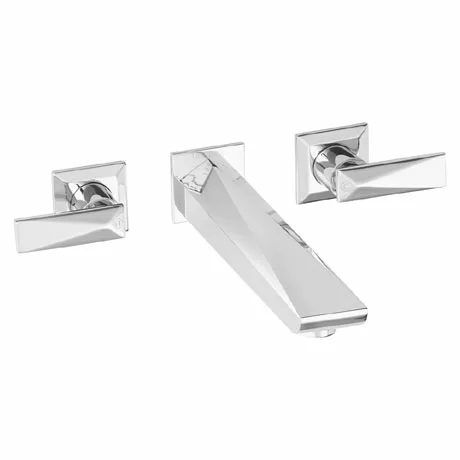 Heritage Bathrooms Heritage - Hemsby 3 Hole Wall Mounted Bath Filler - THPC11 1 Heritage Bathrooms Heritage - Hemsby 3 Hole Wall Mounted Bath Filler - THPC11
