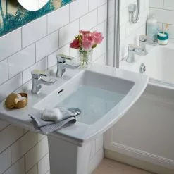 Heritage Bathrooms Heritage Lymington Lace Gold Basin Pillar Taps - TLYCG00 5 Heritage Bathrooms Heritage Lymington Lace Gold Basin Pillar Taps - TLYCG00 -Heritage Bathrooms shop TLYCG00 D1 460