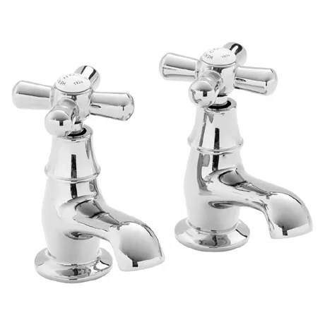 Heritage Bathrooms Heritage - Ryde Basin Pillar Taps - Chrome - TRHC00 1 Heritage Bathrooms Heritage - Ryde Basin Pillar Taps - Chrome - TRHC00