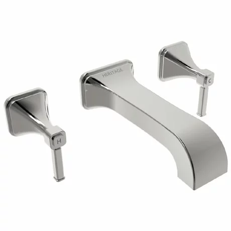 Heritage Bathrooms Heritage Somersby Wall Mounted Bath Filler - TSBC11 1 Heritage Bathrooms Heritage Somersby Wall Mounted Bath Filler - TSBC11
