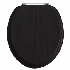 Heritage Bathrooms Heritage - Standard Toilet Seat With Chrome Hinges - Various Colour Options