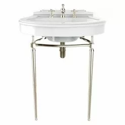 Heritage Bathrooms Heritage Abingdon Claverton Basin & Washstand - Vintage Gold