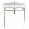 Heritage Bathrooms Heritage Abingdon 800mm Large Wynwood Basin & Washstand - Vintage Gold