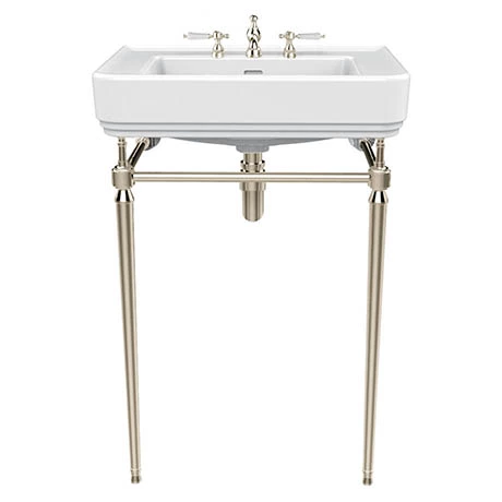 Heritage Bathrooms Heritage Abingdon 600mm Wynwood Basin & Washstand - Vintage Gold 1 Heritage Bathrooms Heritage Abingdon 600mm Wynwood Basin & Washstand - Vintage Gold